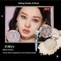 Blushimmer The Flower Knows Little Angel Collection face powder palette with highlighters and contour shades, 8g, in a compact makeup container.