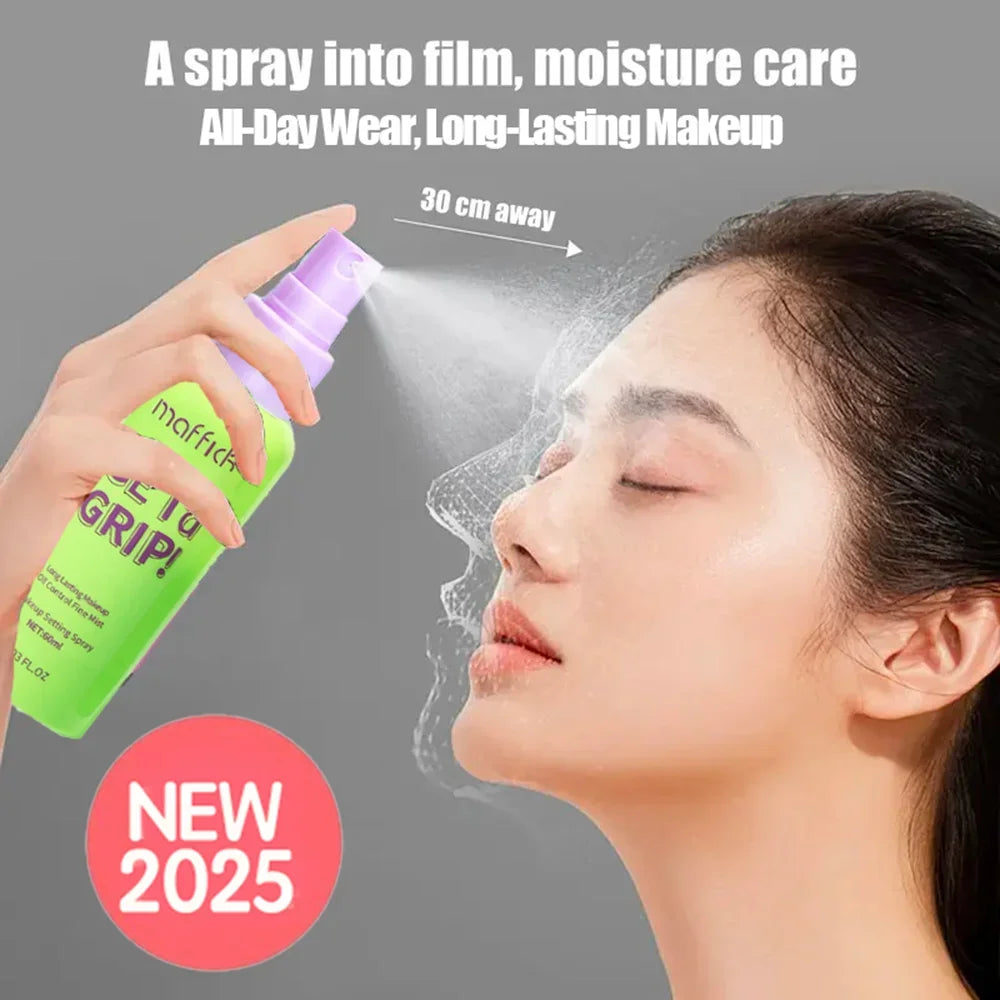 Blushimmer cooling makeup setting spray in 60ml bottle, hydrating, oil-control, waterproof, long-lasting, suitable for all skin types