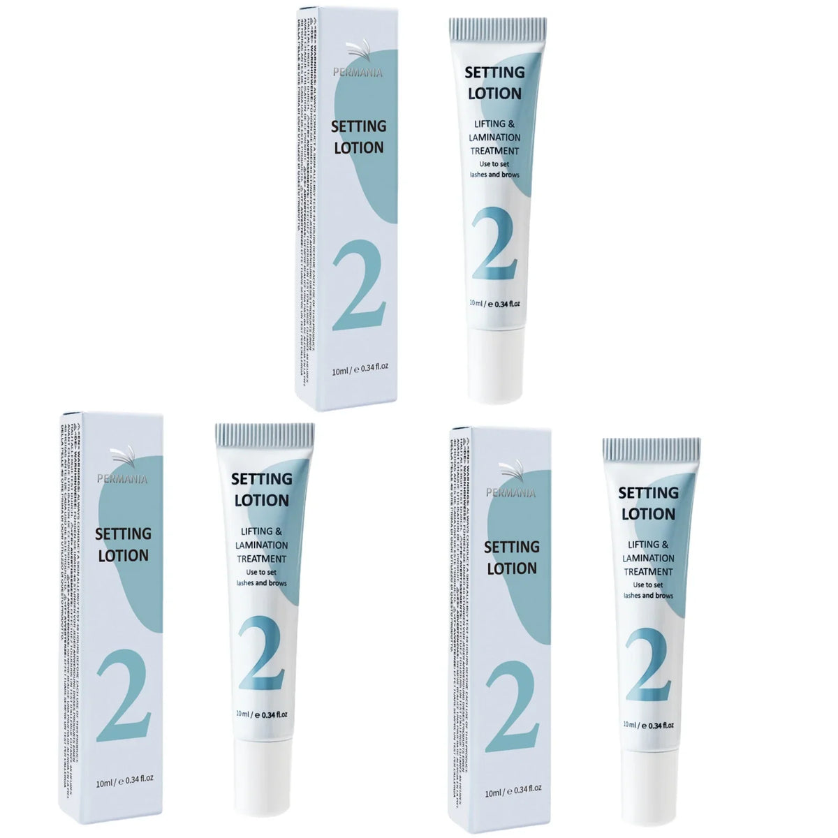 Blushimmer PERMANIA Eyebrows Lift Lotion bottle for brow lamination and eyelash lifting, displayed on a neutral background.