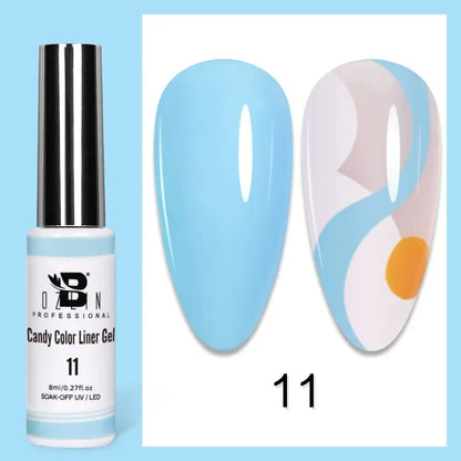 Blushimmer metallic nail gel polish in gold and silver with chrome mirror finish, semi-permanent UV LED gel for nails.