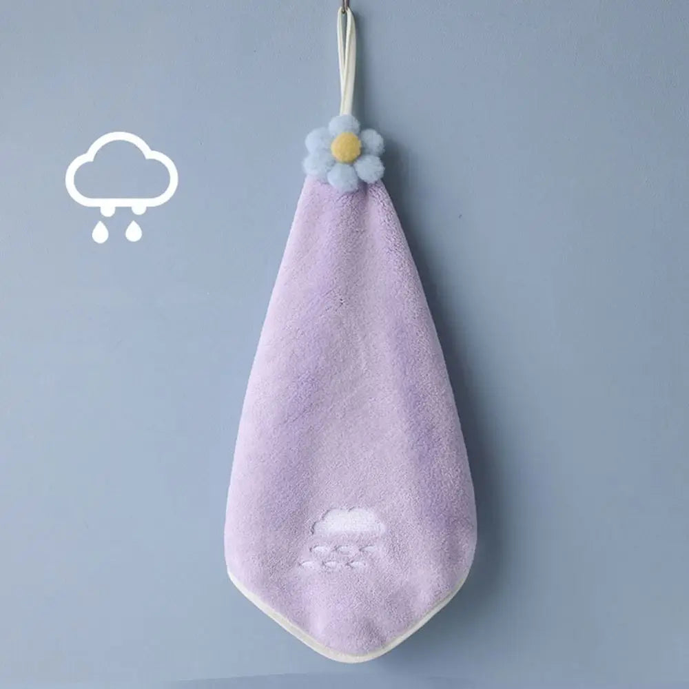 Fleece Kitchen Rags Kitchen Cleaning Bathroom Kitchen Wipe Microfiber Towel Handkerchief Dishcloths Hand Towel Kitchen Towels