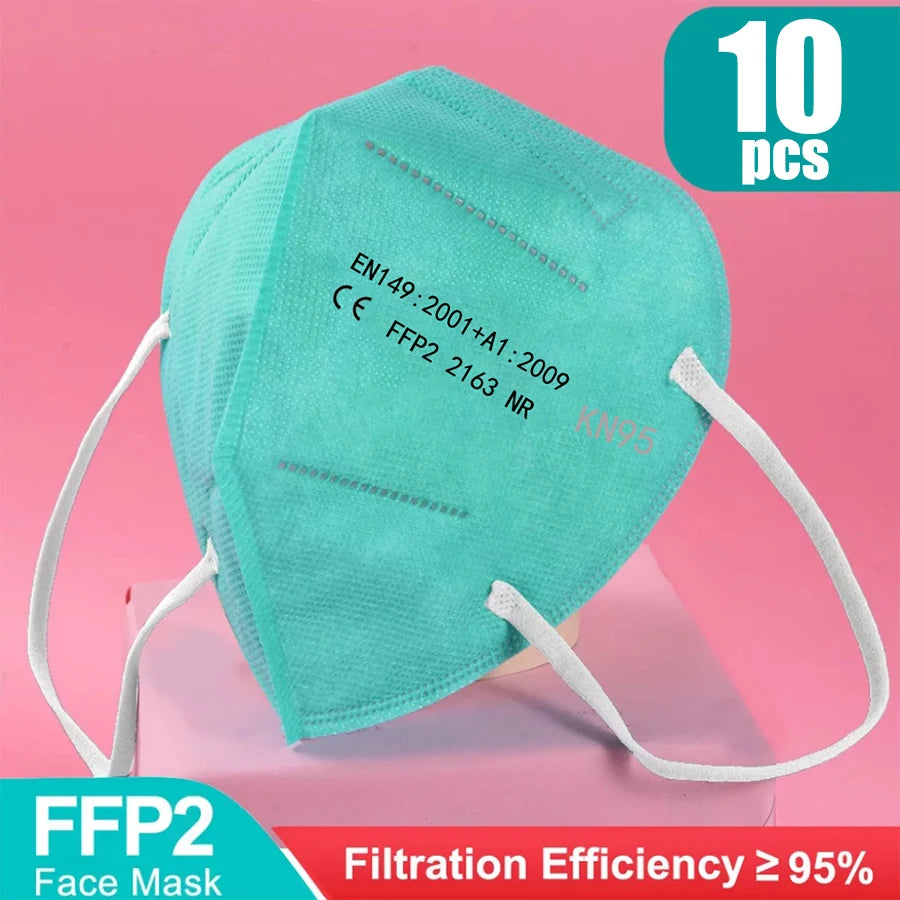 10-100Pcs FFP2 Masks  KN95 Face Mask Filter 5Layers Adult kn95 Mascarillas Quirurgicas Homologadas Reusable FFP2 Mask