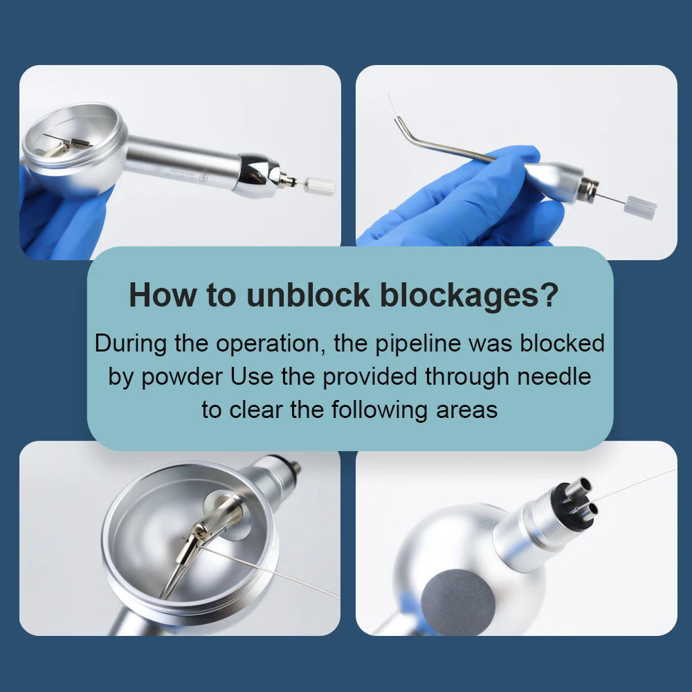 Dental equipment Teeth Whitening Spray Dental Air Water Polisher Jet Air Flow Oral hygiene Tooth Cleaning Prophy Polishing tool