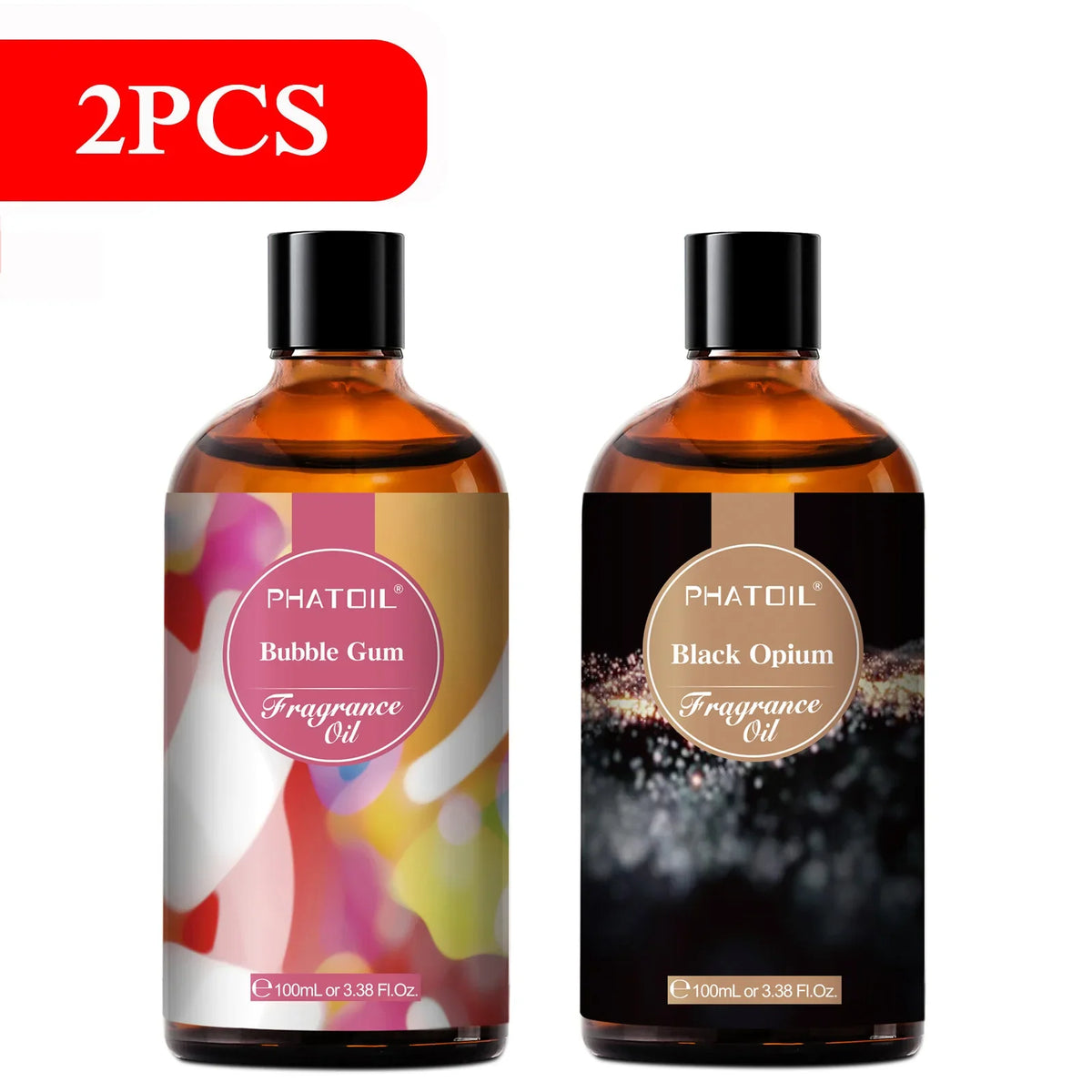 Blushimmer PHATOIL 100ml coconut and vanilla fragrance oil with bubble gum, sea breeze, and white musk scent for candles and soap making