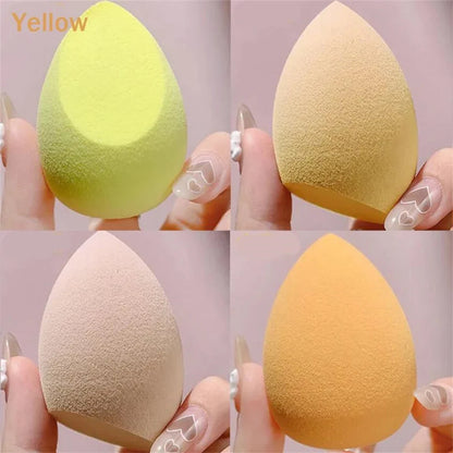 Set of 1, 4, or 8 Blushimmer makeup sponge blenders, soft cosmetic beauty eggs for foundation and powder application.