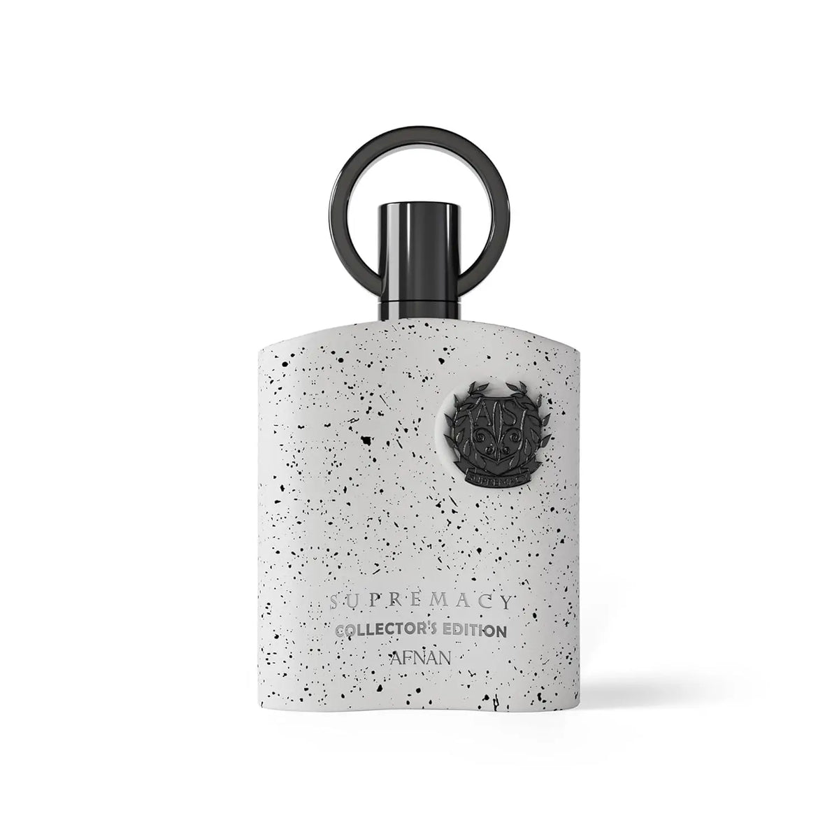 Afnan Supremacy Collector's Edition men's Eau de Parfum bottle with black and gold design, 3.4 oz, on a sleek background.