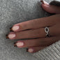 Blushimmer 3D Bowknot pearl and leopard French almond false nails, stylish wearable nail art with detachable design