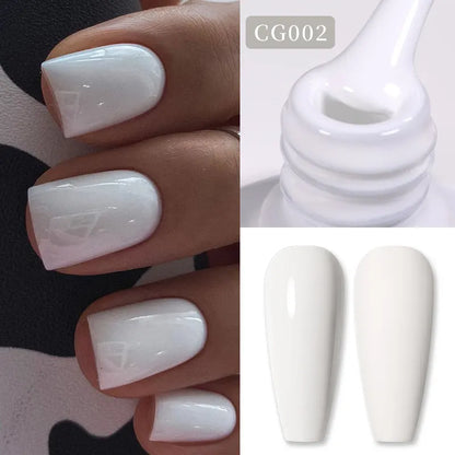Blushimmer Born Pretty Jelly Nude Gel Nail Polish in light pink peach, translucent UV cure gel for DIY nail art, 10ml bottle