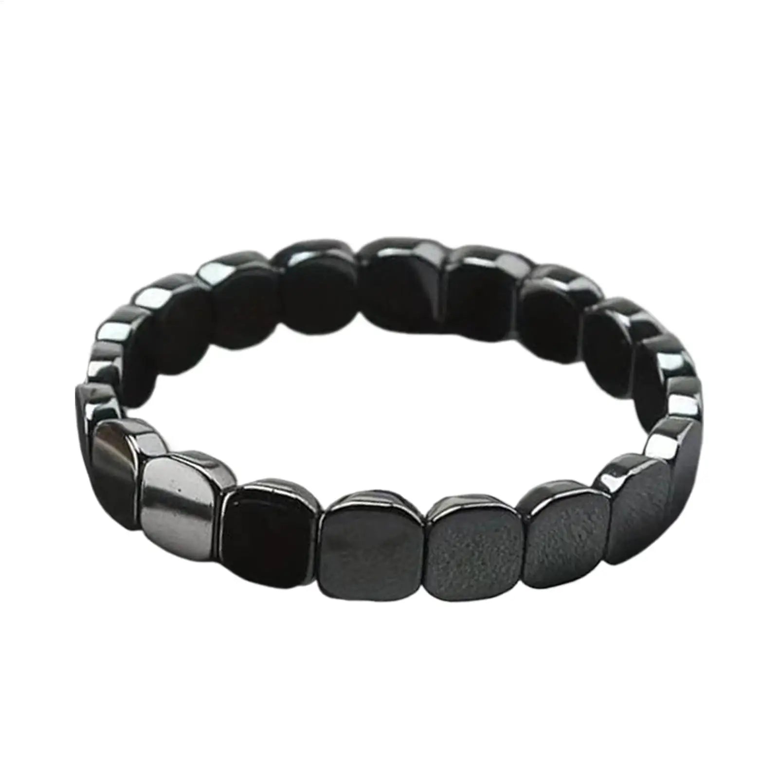 19cm Hematite Bracelet  Fashionable Natural Hematite Stone Bracelet for Men for Father Husband Boyfriend Jewelry Gifts Wristband
