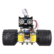 Smart Tank Car Robot with Line Tracking Bluetooth and  Tracked Chassis V2.0 Kits for Programmable Projects
