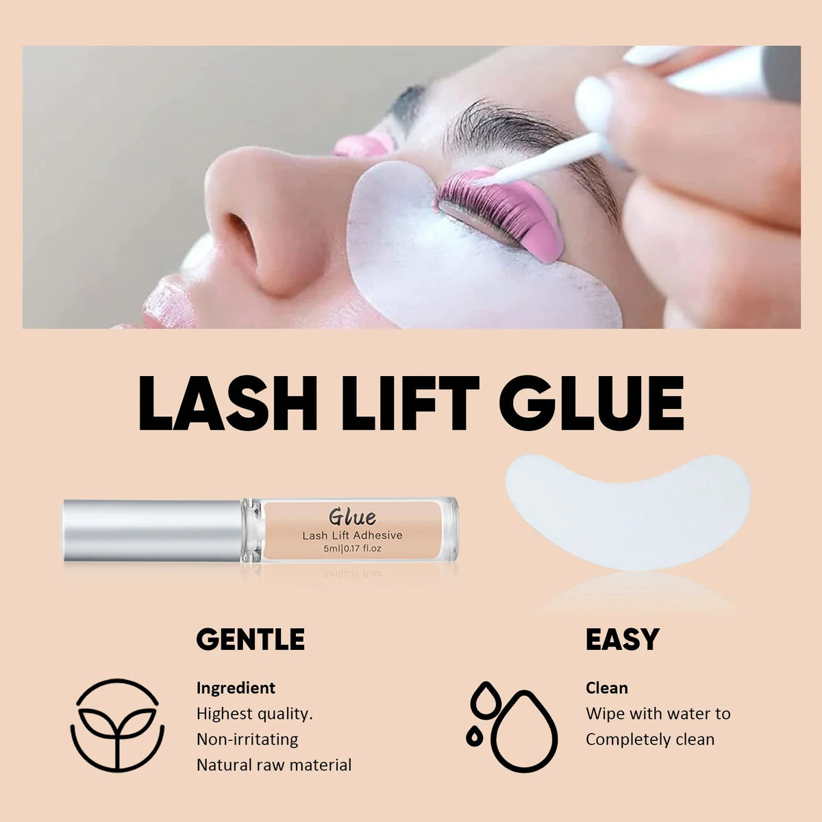 Libeauty Lash Lift and Brow Lamination Kit with Black Tint