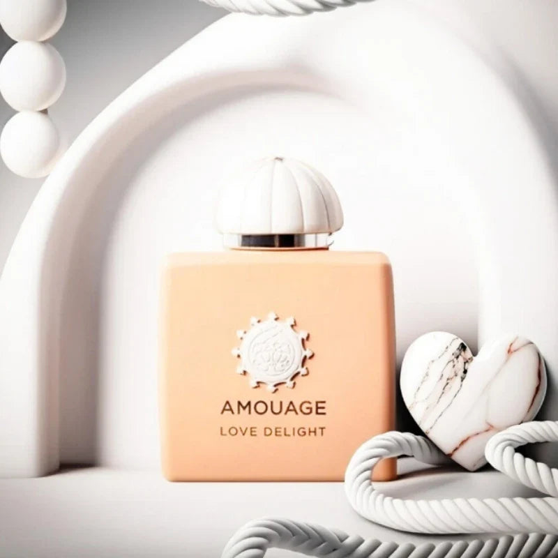 Elegant women's floral perfume by Blushimmer featuring violet, lilac, peony, rose, and soft musk notes in a 100ml bottle.