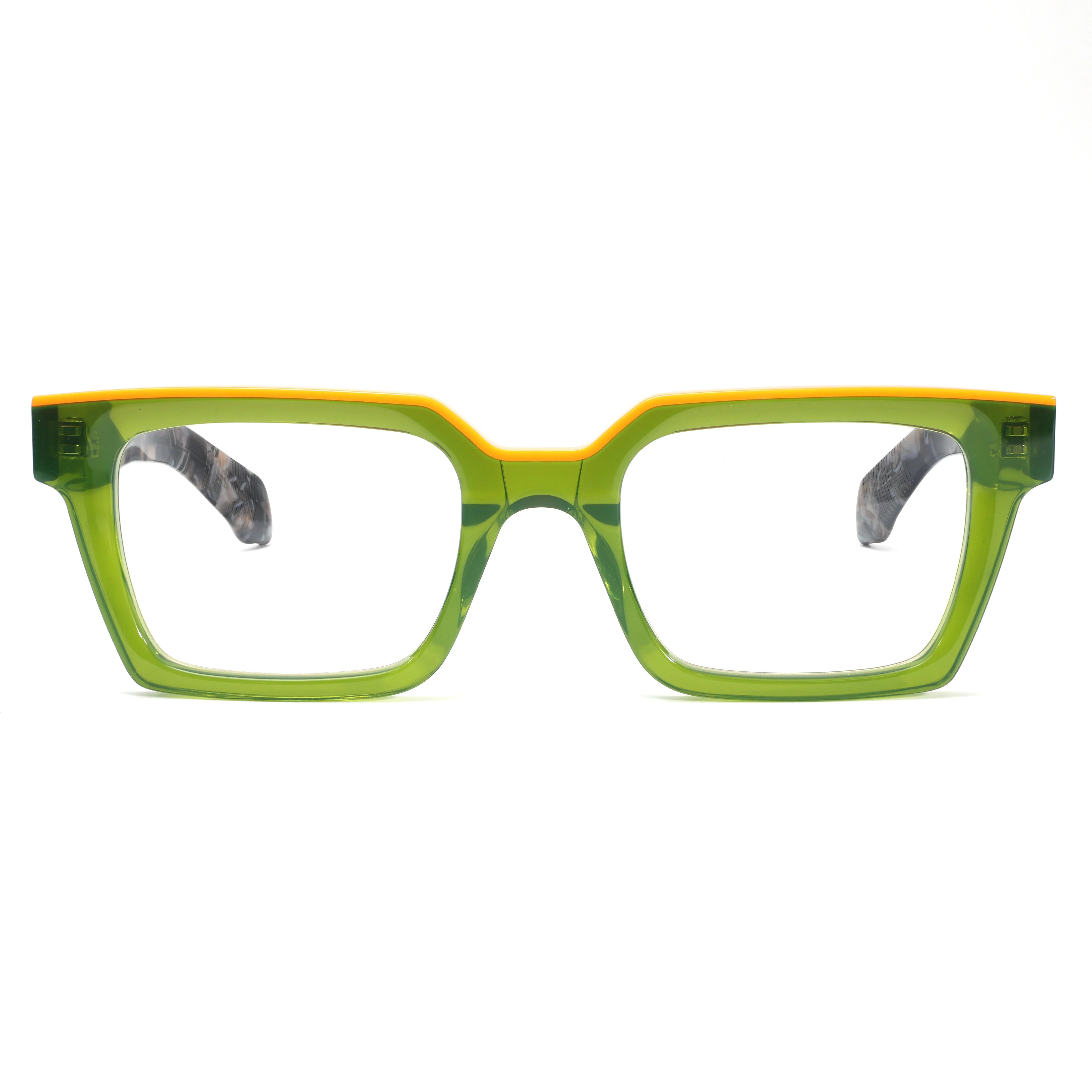 Oversized Glasses for Women Men Thick Acetate Frame Wide Top Clear Lenses Prescription Ready Trendy Style