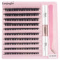 New 10Rows Individual Lashes Kit Natural Long DIY Cluster Eyelashes with Lash Bond and Seal Extension Kit Makeup Tools Faux Cils