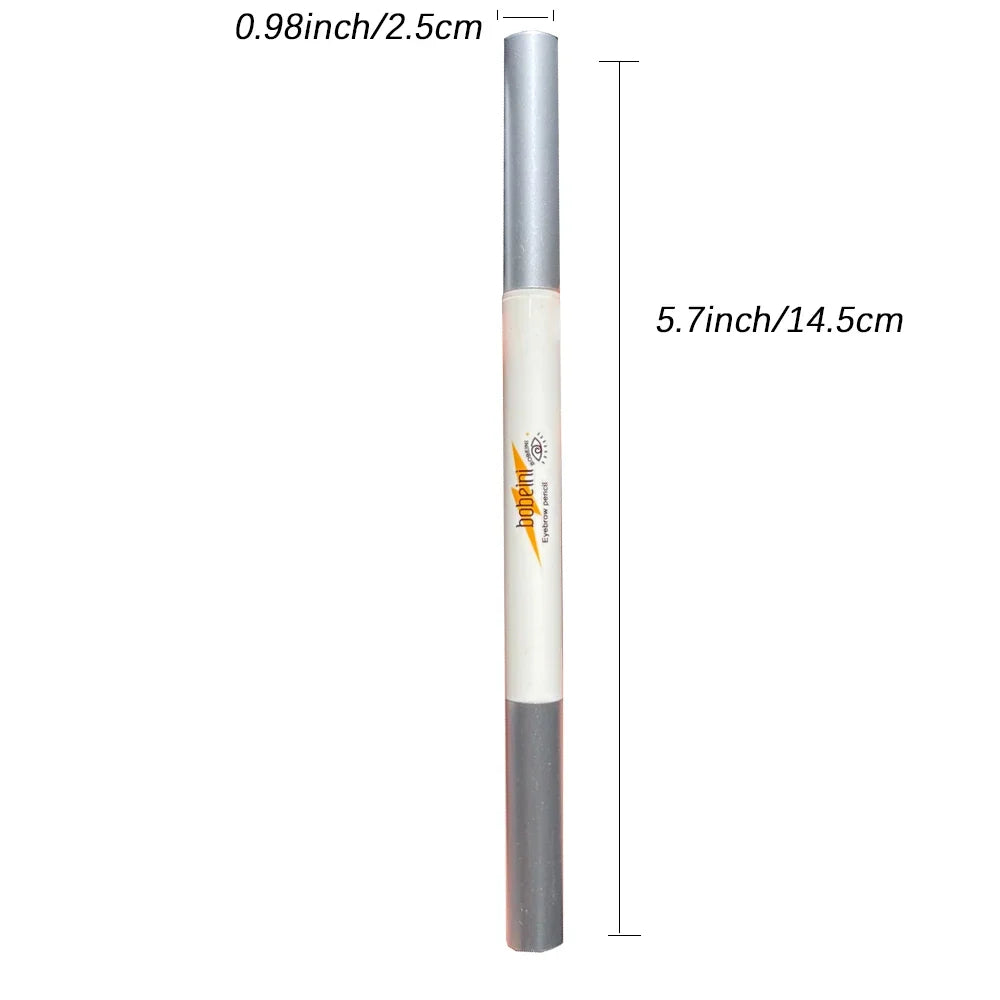 Blushimmer thin-head double-ended eyebrow pencil with brush tip, waterproof, long-lasting, auto-rotate, and natural-looking brow contour.