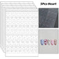 5Pcs Hollow Out Butterfly Nail Art Stencils Stickers Spray Painted Design Love Pattern Template Nail Decals Auxiliary Tools