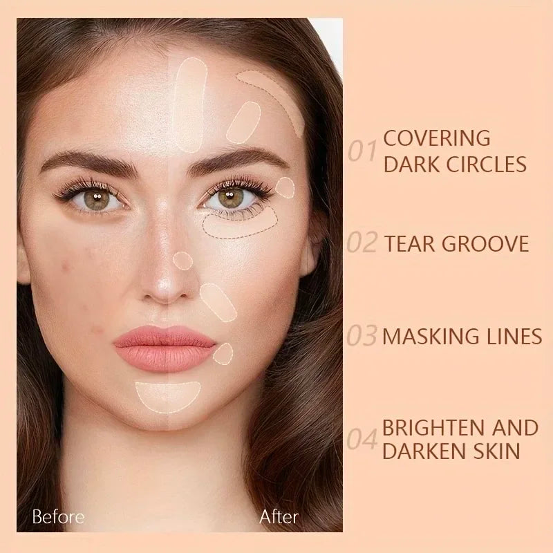 Blushimmer full coverage waterproof concealer in a natural matte finish, concealing tattoos, scars, and blemishes on all skin tones.