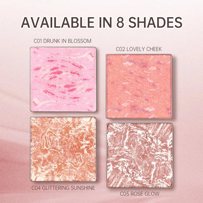 Blushimmer Catkin Eternal Love Rosy Cranes blush compact with pink and beige shades, natural long-lasting makeup for a radiant look.