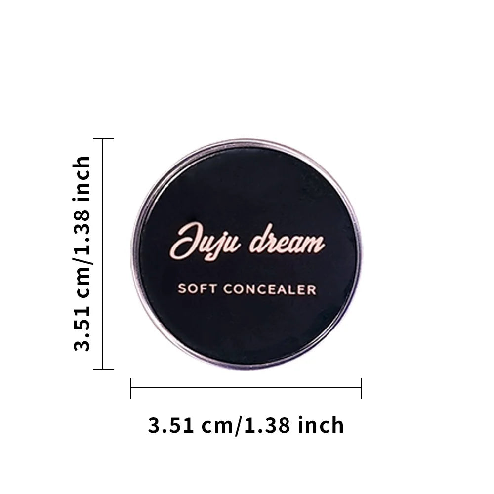 Full coverage waterproof concealer by Blushimmer, showing natural matte finish, designed to hide tattoos, scars, and blemishes on skin.