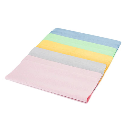 5Pcs Soft Chamois Glasses Cleaner Eyeglasses Fine Fiber Clean Cloth for Lens Camera Cleaning