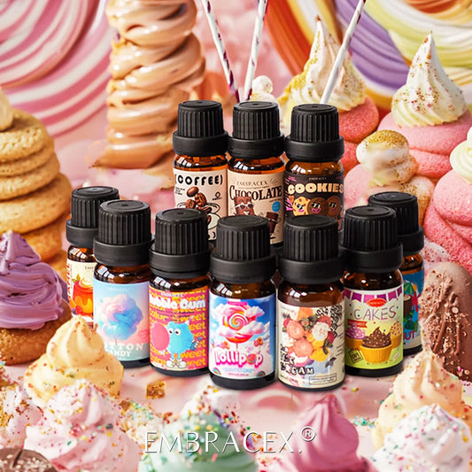 Blushimmer 18-type gourmet essential oils perfume set with long-lasting fragrances for skin, diffusers, and candle gifts for women.