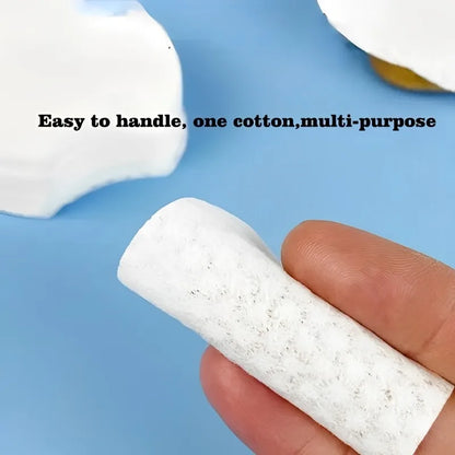 Blushimmer disposable makeup cotton pads with soft pearl notched design for facial cleansing and makeup removal.