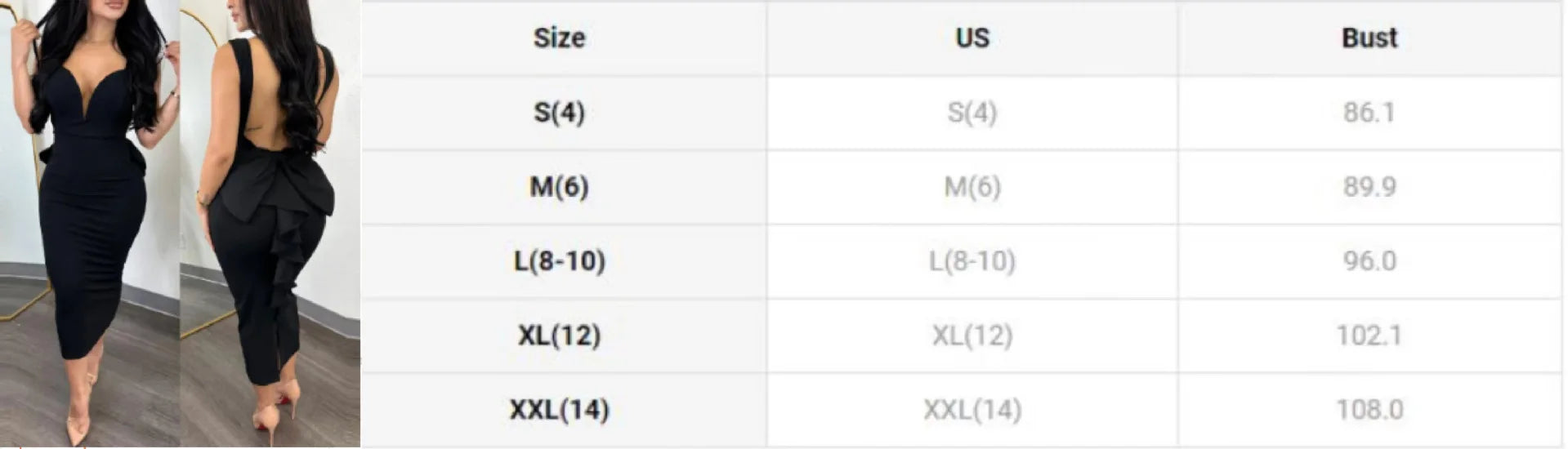 XTOCEAN Dress for Women Streetwear Elegant Solid Color Hip Wrap Open Back Deep V High Waist Split Bodycon Dresses