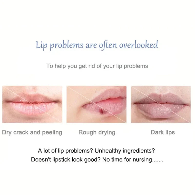 Blushimmer exfoliating lip balm with lightening and moisturizing properties, featuring gloss, oil, and dead skin removal for smooth lips.