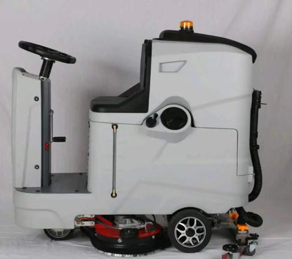 Commercial Scrubber Cleaning Equipment 2-Brushes Ride-on Floor Scrubber Dryer Electric 24V Professional Floor Cleaning Tool