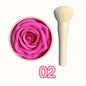 Blushimmer 2-piece Petal Blush Palette with contouring cream and brush, featuring high-gloss rouge for women’s beauty makeup.