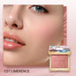 Blushimmer Catkin Eternal Love Rosy Cranes blush compact with floral design, soft natural pink shade in a sleek makeup case.
