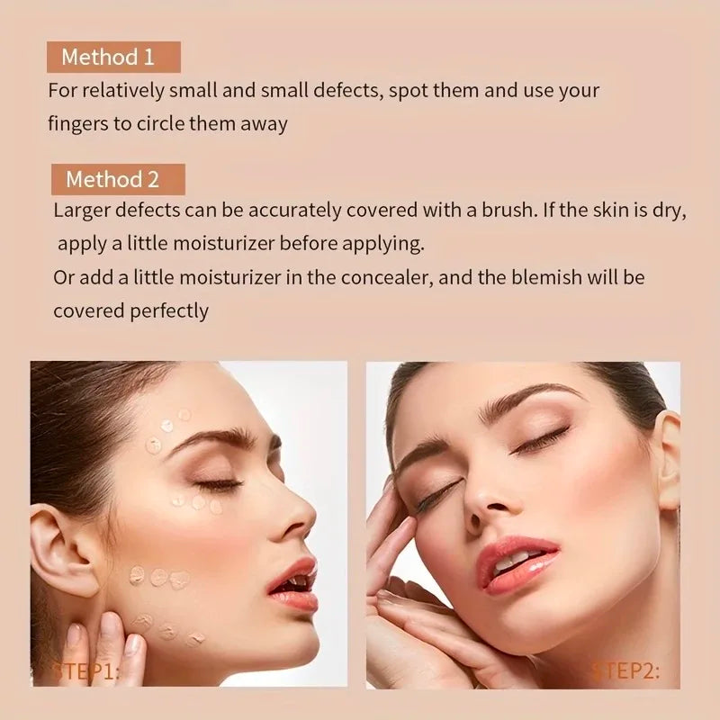Blushimmer full coverage waterproof concealer with natural matte finish, concealing tattoos, scars, and blemishes on all skin tones.