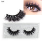 Blushimmer LEHUAMAO 5D Mink Eyelashes with wispy, cross design, fluffy natural look, handmade false lashes for makeup extension.