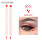Black waterproof 2-in-1 star and moon stamp liquid eyeliner by Blushimmer, with precise applicator for creative eye makeup.