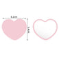 Small portable heart-shaped mirror by Blushimmer, custom logo wedding gift, bridesmaid keepsake, salon or small business accessory