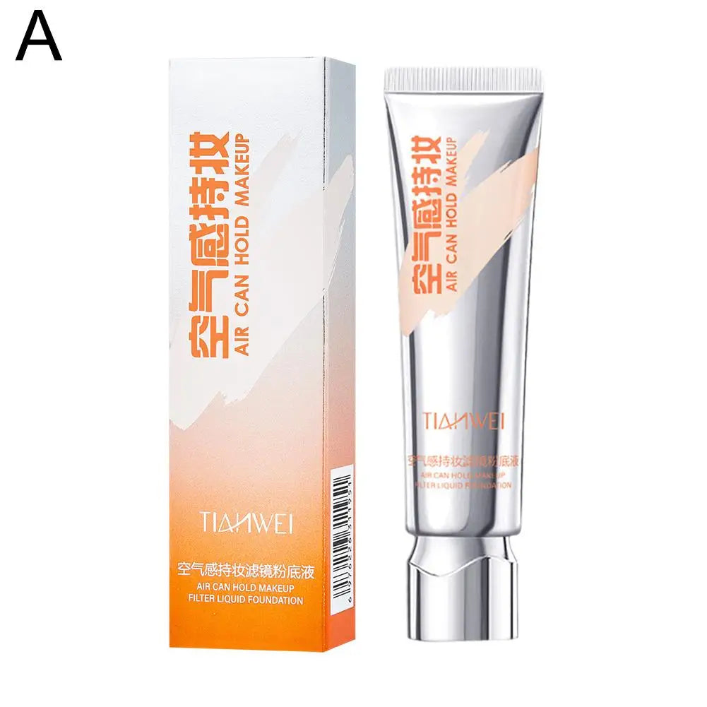 Blushimmer Airy Lasting Makeup Foundation and Concealer with brightening, moisturizing, pore-blurring primer in 30ml bottle