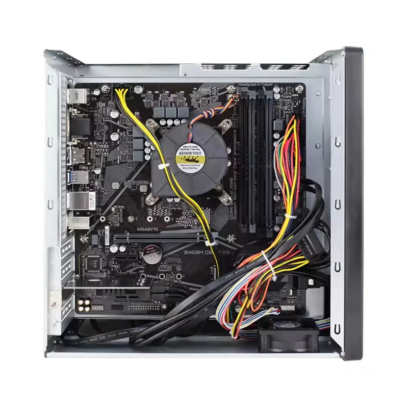 NAS-08 8-Bay NAS Case Storage Server Chassis, Micro-ATX / Mini-ITX, 8×3.5" HDD + 2.5" SSD, 1U / Flex PSU, Multi-Fan Cooling