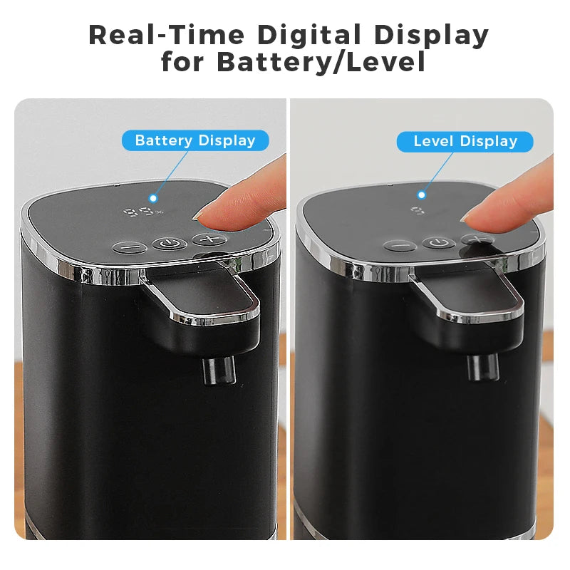 Induction Hand Sanitizer, Automatic Liquid Soap Dispenser, Foam Hand Washing Machine, 400ml Liquid Rechargeable Bathroom Hand Sa