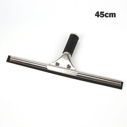 Squeegee For Shower Window Glass Stainless Steel Rubber Cleaning Brush Door Home Office Cleaner Streak-Free Car Glass 25/35/45cm