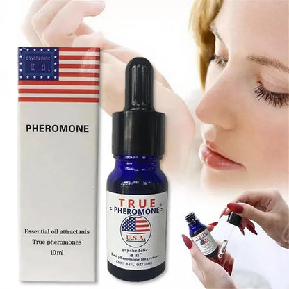 Blushimmer men's pheromone perfume bottle designed to attract women, boost confidence, and enhance dating or business encounters.