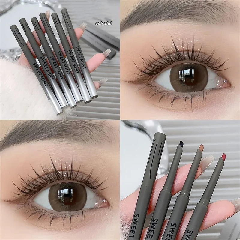 Blushimmer silky long-lasting wine red eyeliner pencil with waterproof, matte finish, easy to apply for natural eye makeup.