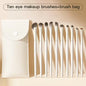 Blushimmer eye makeup brush set for beginners, includes professional cosmetic brushes for under-eye, crease, and eyebrow application.