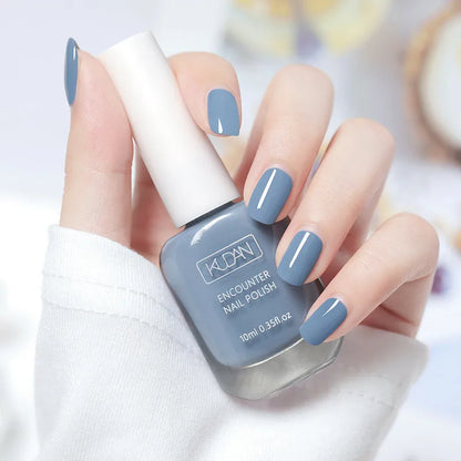 Blushimmer 10ml water-based nail polish in vibrant colors, quick-dry, tearable, long-lasting semi-permanent nail varnish for DIY manicure