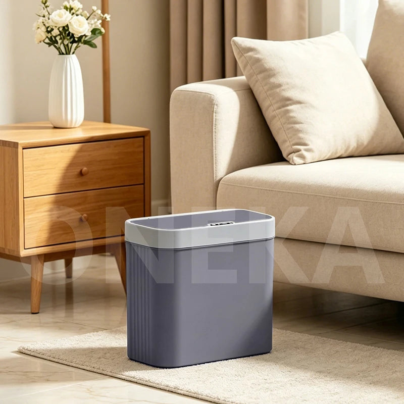 14L Smart Sensor Trash Can, Wall-Mounted with Hook ，Ideal for Bathroom Waste Disposal, Suitable  Bedroom, Kitchen, Living Room