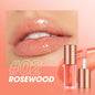 Blushimmer O.TWO.O Lip Oil Gloss displaying a glossy, glittery lip balm with a moisturizing, non-sticky water-like finish.