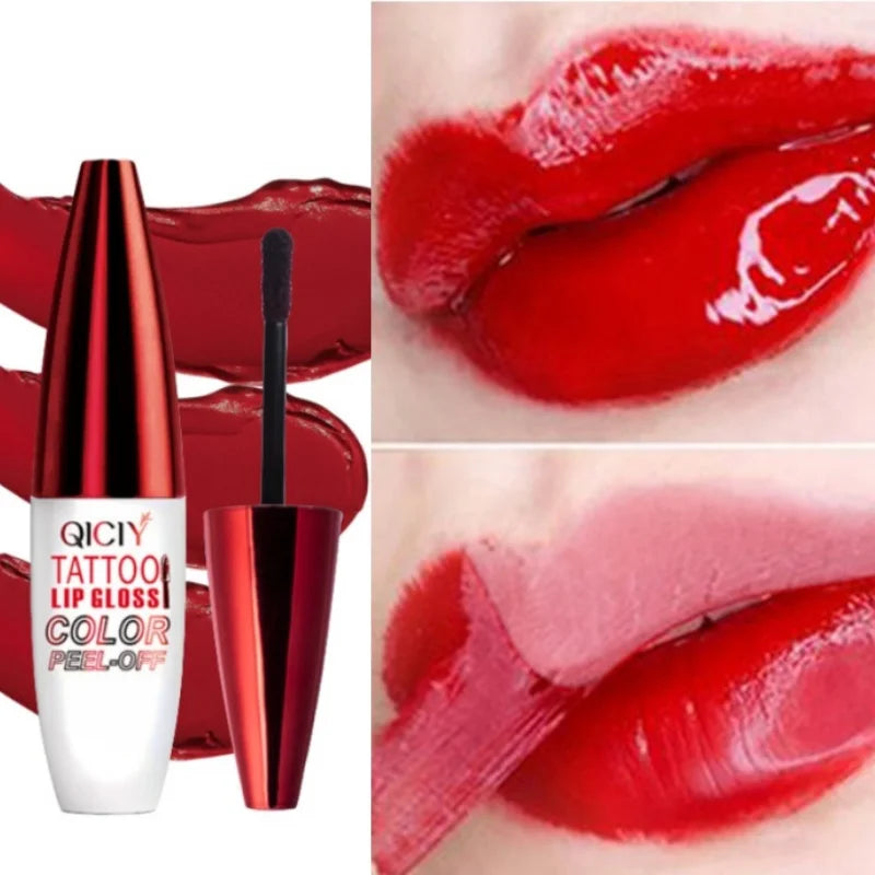 Blushimmer matte peel-off lip gloss in natural mist shade, waterproof and long-lasting lipstick with tinted, tear contour stain makeup.