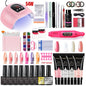 Blushimmer Limegirl nail set with 54W UV nail lamp, 18/12/7 color gel polish, nail drill, and tools for professional nail art.