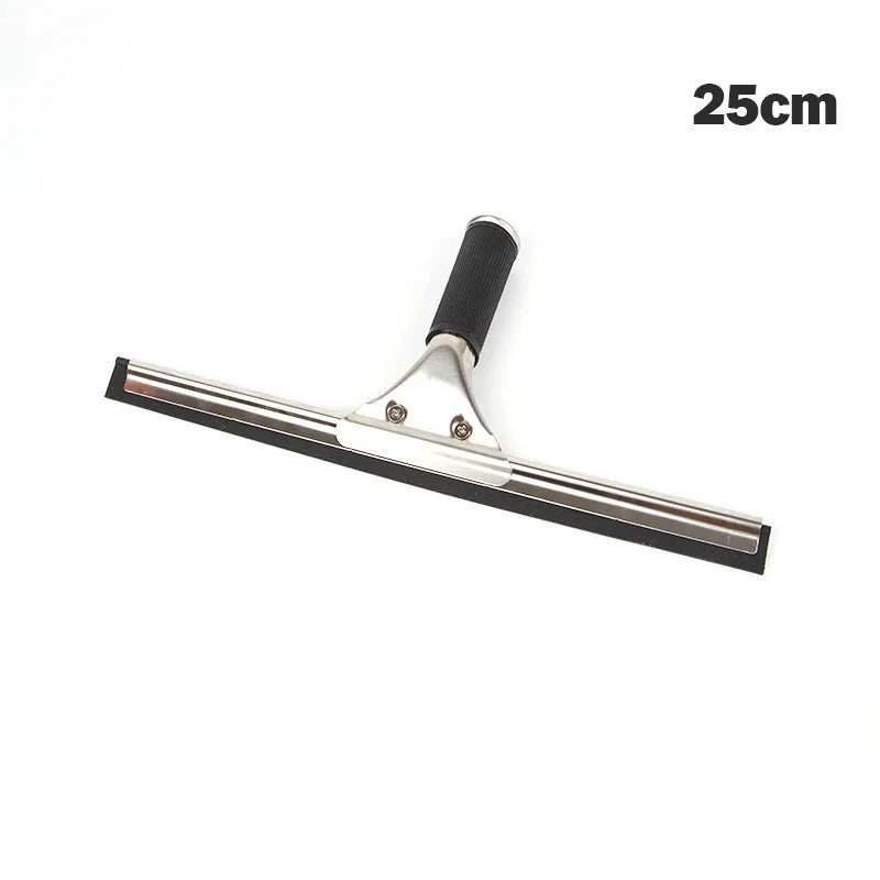 Squeegee For Shower Window Glass Stainless Steel Rubber Cleaning Brush Door Home Office Cleaner Streak-Free Car Glass 25/35/45cm