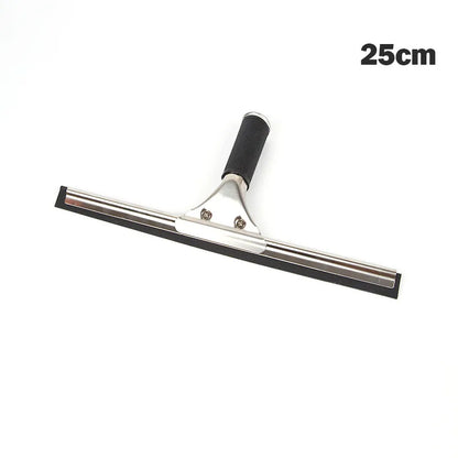 Squeegee For Shower Window Glass Stainless Steel Rubber Cleaning Brush Door Home Office Cleaner Streak-Free Car Glass 25/35/45cm
