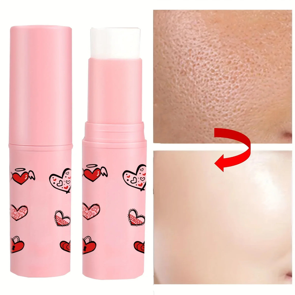 Blushimmer invisible pore cream primer stick, smooth and matte facial moisturizer for brightening and oil control.